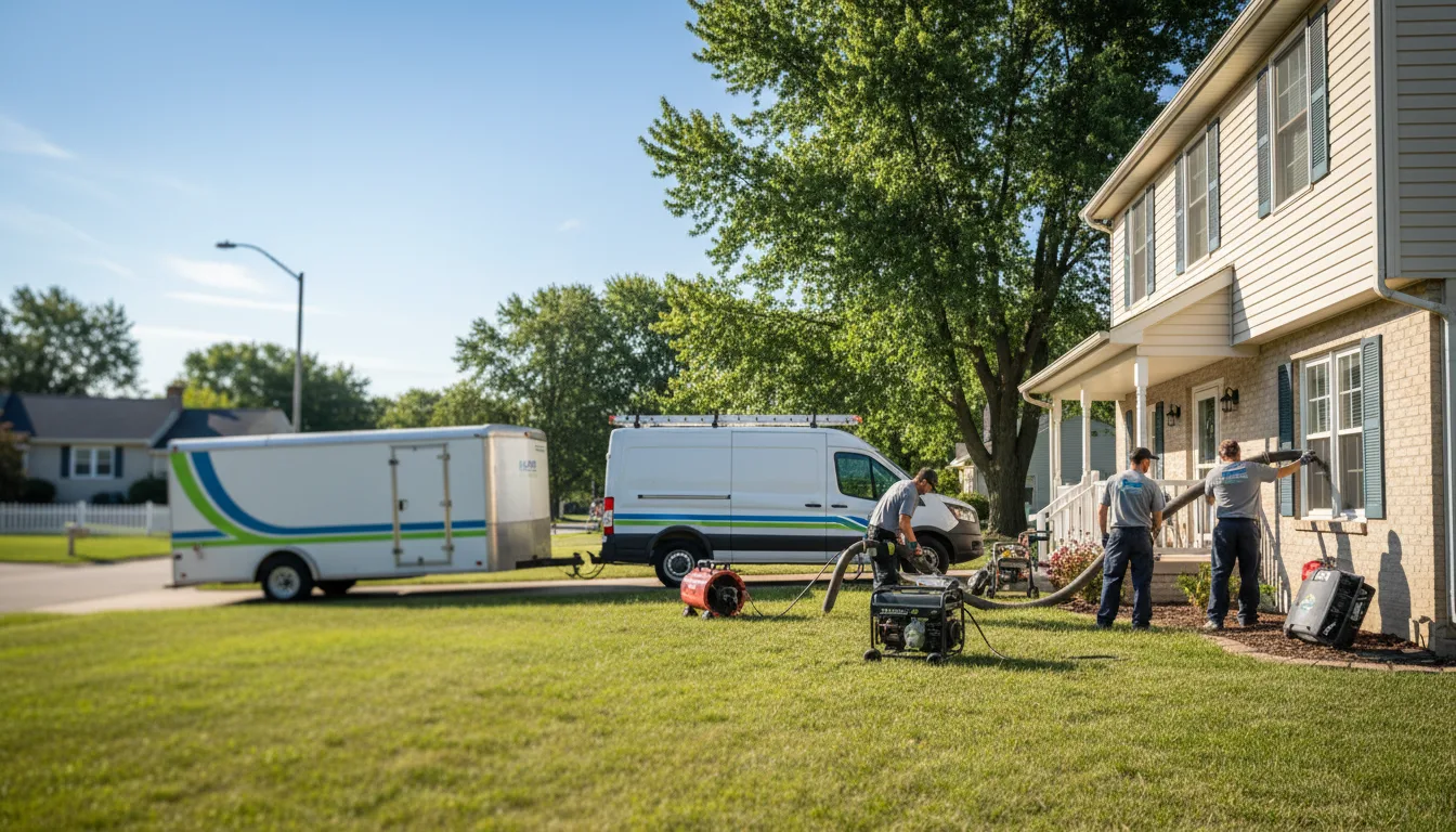 Flooded Basement Restoration And Cleanup With Repair in Marshall, IN near me